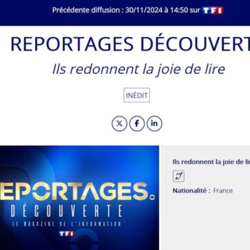 Grand reportage de TF1 sur l’illettrisme